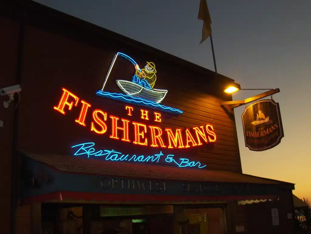 The Fishermans Neon Signage